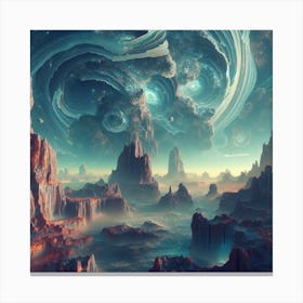 Fractal Landscape 1 Canvas Print