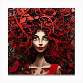 Red Haired Woman 3 Canvas Print