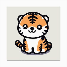 Cute Animal Tiger Canvas Print