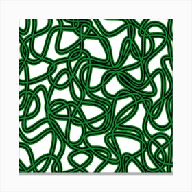 Green Cords Canvas Print