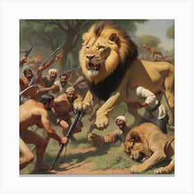 Lions Of Africa Canvas Print