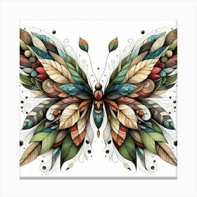 Butterfly Art Drawing 3 Canvas Print