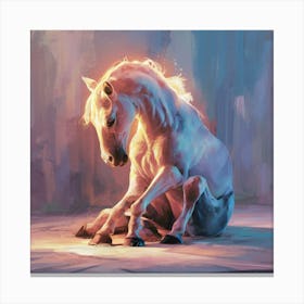 White Horse Canvas Print