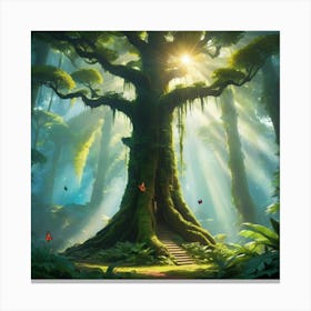 Tree In The Forest 1 Canvas Print