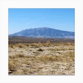 Desert Mountain In The Distance Canvas Print
