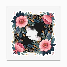 Floral Frame 3 Canvas Print