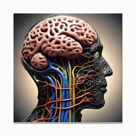 Brain And Spinal Cord Canvas Print