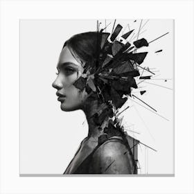 Shattered Head Canvas Print