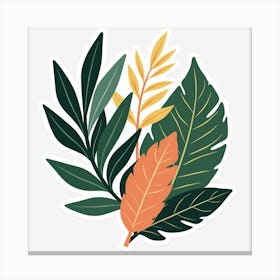 Tropical Leaves Canvas Print