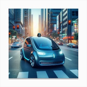 Self - Driving Car Canvas Print