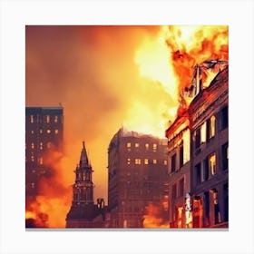 Fire World Canvas Print