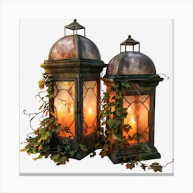 Two Lanterns Canvas Print