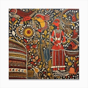 Traditional Painting, Oil On Canvas, Brown Color 1 Canvas Print
