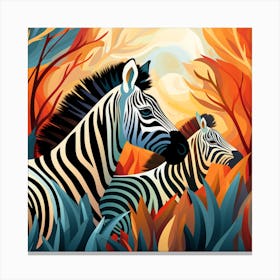 Zebras Canvas Print