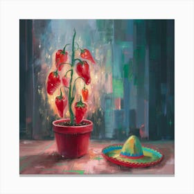 Mexican Peppers Canvas Print