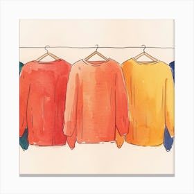 Colorful Sweaters Canvas Print