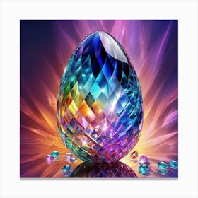 Glass Easter Egg Canvas Print