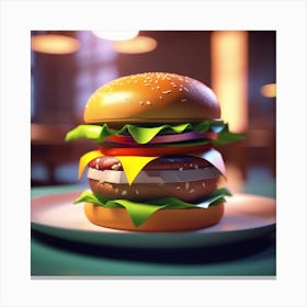 Burger 29 Canvas Print