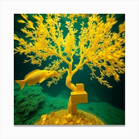 Gold Tree 10 Canvas Print