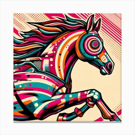 Psychedelic Horse 1 Canvas Print