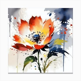 Flower Painting Canvas Print