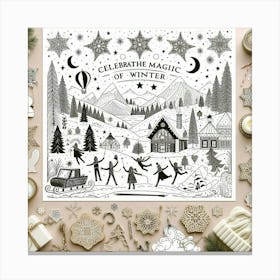 Celebrate Magic Of Winter Canvas Print