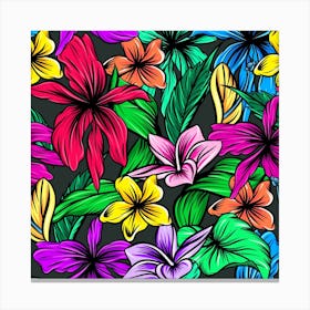 Hibiscus Flower Plant Tropical Canvas Print