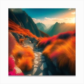 Sunrise In The Mountains 41 Canvas Print