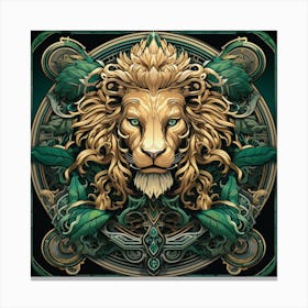 Lion Of The Forest Canvas Print