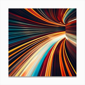 Abstract Blurred Light Canvas Print