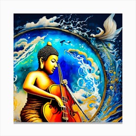 The Playing Buddha #3 Canvas Print
