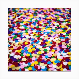 Colorful Confetti 1 Canvas Print