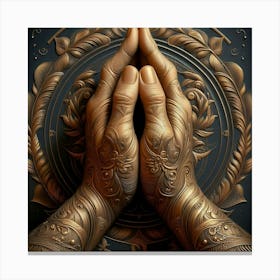 Hands Of Prayer Canvas Print