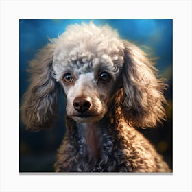 Poodle Portrait Canvas Print