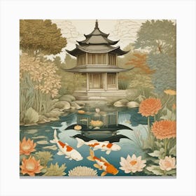 Koi Pond Canvas Print