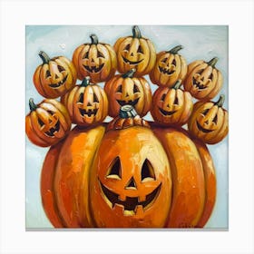 Jack O Lanterns Canvas Print