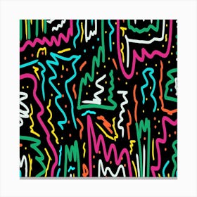 Neon Contrast Print Canvas Print