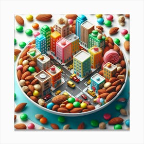 3d City Canvas Print