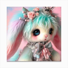 Pastel Rabbit Canvas Print