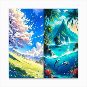 Landscape Painting Canvas Print