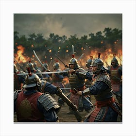 Samurai Warriors Canvas Print