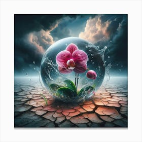 Flower In A Glass Canvas Print