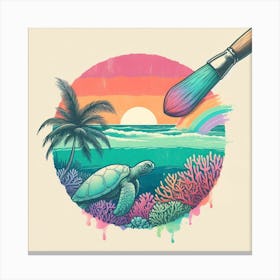 Tropical style Canvas Print