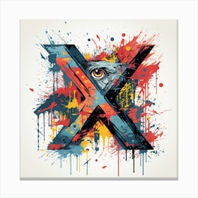 Letter X Canvas Print