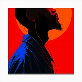 Portrait Of A Black Man 5 Canvas Print