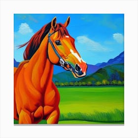 Cute Horse Canvas Print