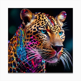 Psychedelic Leopard Canvas Print