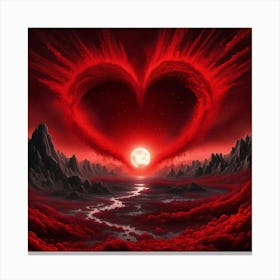 Heart Of Fire Canvas Print