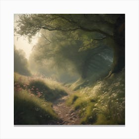 Path In The Woods 2 Canvas Print