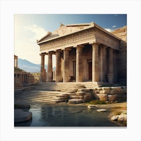 Ancient Greek Temple 2 Canvas Print